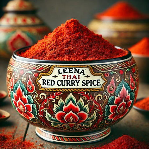 Thai Red Curry Powder Pure Spice Easy Recipe No Additives Leena Spices