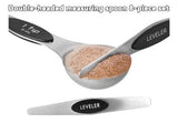 Measuring Spoons Set Double Head Magnetic with Leveler Tool - Leena Spices