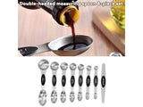 Measuring Spoons Set Double Head Magnetic with Leveler Tool - Leena Spices