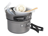 Camping Cooking Pot Set with Carry Bag - Leena Spices