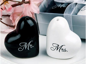 Spice Canisters Heart Shaped Mr & Mrs - Leena Spices