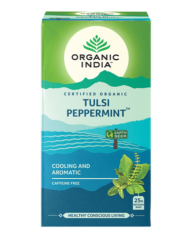 Tulsi Peppermint Tea Organic India - Leena Spices