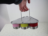 Spice Containers 6 Magnetic Condiment Storage - Leena Spices